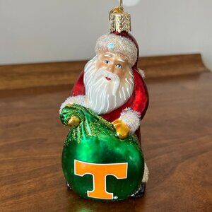 Old World Christmas University of Tennessee Santa Claus Ornament UT Merck Family